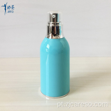 Frasco e frasco 100ml acrílico azul sem ar